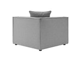 EEI-4382-GRY Saybrook 5 Piece Outdoor Patio Upholstered Sectional Sofa By Modway