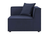 EEI-4382-NAV Saybrook 5 Piece Outdoor Patio Upholstered Sectional Sofa By Modway