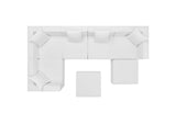 EEI-4387-WHI Saybrook 7-Piece Outdoor Patio Upholstered Sectional Sofa By Modway