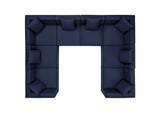 EEI-4388-NAV Saybrook 8-Piece Outdoor Patio Upholstered Sectional Sofa By Modway