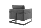 EEI-4391-BLK-CHA Posse Upholstered Fabric Accent Chair By Modway