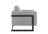 EEI-4391-BLK-LGR Posse Upholstered Fabric Accent Chair By Modway