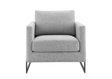 EEI-4391-BLK-LGR Posse Upholstered Fabric Accent Chair By Modway