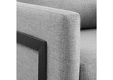 EEI-4391-BLK-LGR Posse Upholstered Fabric Accent Chair By Modway