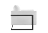 EEI-4391-BLK-WHI Posse Upholstered Fabric Accent Chair By Modway