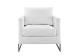 EEI-4391-BLK-WHI Posse Upholstered Fabric Accent Chair By Modway
