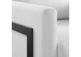 EEI-4391-BLK-WHI Posse Upholstered Fabric Accent Chair By Modway