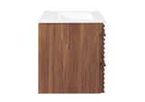 EEI-4433-WAL-WHI Render 24" Wall-Mount Bathroom Vanity By Modway