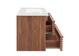 EEI-4436-WAL-WHI Render 36" Wall-Mount Bathroom Vanity By Modway