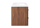 EEI-4436-WAL-WHI Render 36" Wall-Mount Bathroom Vanity By Modway