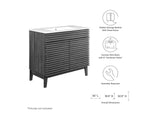 EEI-4437-CHA-WHI Render 36" Bathroom Vanity By Modway