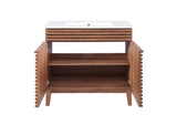 EEI-4437-WAL-WHI Render 36" Bathroom Vanity By Modway