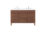 EEI-4441-WAL-WHI Render 48" Double Sink Bathroom Vanity By Modway