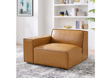 EEI-4492-TAN Restore Left-Arm Vegan Leather Sectional Sofa Chair By Modway