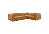 EEI-4519-TAN Bartlett 4-Piece Vegan Leather Sectional Sofa By Modway