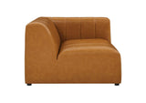 EEI-4521-TAN Bartlett 5 Piece Vegan Leather Sectional Sofa By Modway