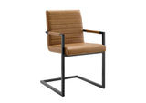 EEI-4522-TAN Savoy Vegan Leather Dining Chairs Set Of 2 By Modway