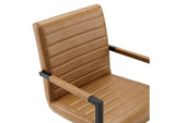 EEI-4522-TAN Savoy Vegan Leather Dining Chairs Set Of 2 By Modway