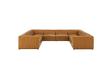 EEI-4536-TAN Bartlett 8-Piece Vegan Leather Sectional Sofa By Modway
