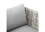 EEI-4541-TAU-GRY Harmony Sunbrella® Basket Weave Outdoor Patio Aluminum Armchair By Modway