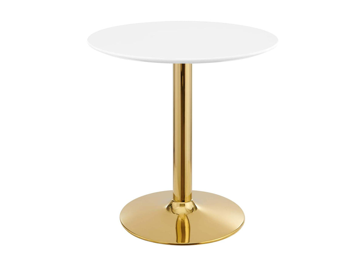 EEI-4543-GLD-WHI Verne 28" Dining Table By Modway