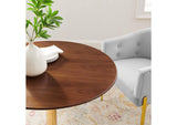 EEI-4550-GLD-WAL Verne 35" Dining Table By Modway