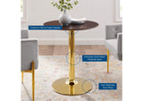 EEI-4551-GLD-CHE Verne 28" Dining Table By Modway