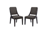 EEI-4553-GRY Cambridge Upholstered Fabric Dining Chairs Set Of 2 By Modway