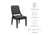 EEI-4553-GRY Cambridge Upholstered Fabric Dining Chairs Set Of 2 By Modway