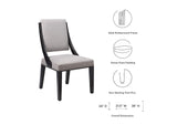 EEI-4553-LGR Cambridge Upholstered Fabric Dining Chairs Set Of 2 By Modway