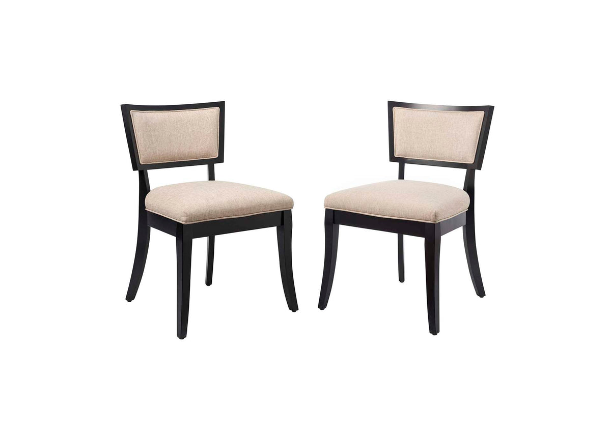 EEI-4557-BEI Pristine Upholstered Fabric Dining Chairs Set Of 2 By Modway