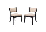 EEI-4557-BEI Pristine Upholstered Fabric Dining Chairs Set Of 2 By Modway