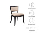 EEI-4557-BEI Pristine Upholstered Fabric Dining Chairs Set Of 2 By Modway
