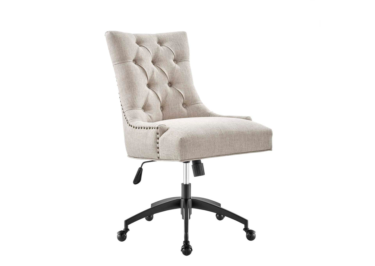 EEI-4572-BLK-BEI Regent Tufted Fabric Office Chair By Modway