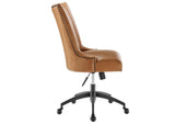 EEI-4577-BLK-TAN Empower Channel Tufted Vegan Leather Office Chair By Modway
