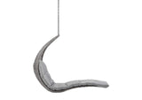 EEI-4589-LGR-GRY Landscape Hanging Chaise Lounge Outdoor Patio Swing Chair By Modway