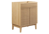 EEI-4598-OAK Render 24" Bathroom Vanity Cabinet - Sink Basin Not Included - By Modway