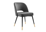 EEI-4599-CHA Rouse Performance Velvet Dining Side Chairs Set Of 2 By Modway