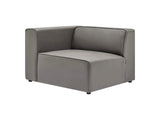 EEI-4621-GRY Mingle Vegan Leather Left-Arm Chair By Modway