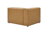 EEI-4621-TAN Mingle Vegan Leather Left-Arm Chair By Modway