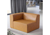 EEI-4621-TAN Mingle Vegan Leather Left-Arm Chair By Modway