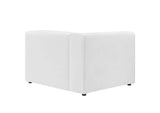 EEI-4621-WHI Mingle Vegan Leather Left-Arm Chair By Modway
