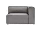EEI-4622-GRY Mingle Vegan Leather Right-Arm Chair By Modway