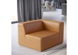 EEI-4622-TAN Mingle Vegan Leather Right-Arm Chair By Modway