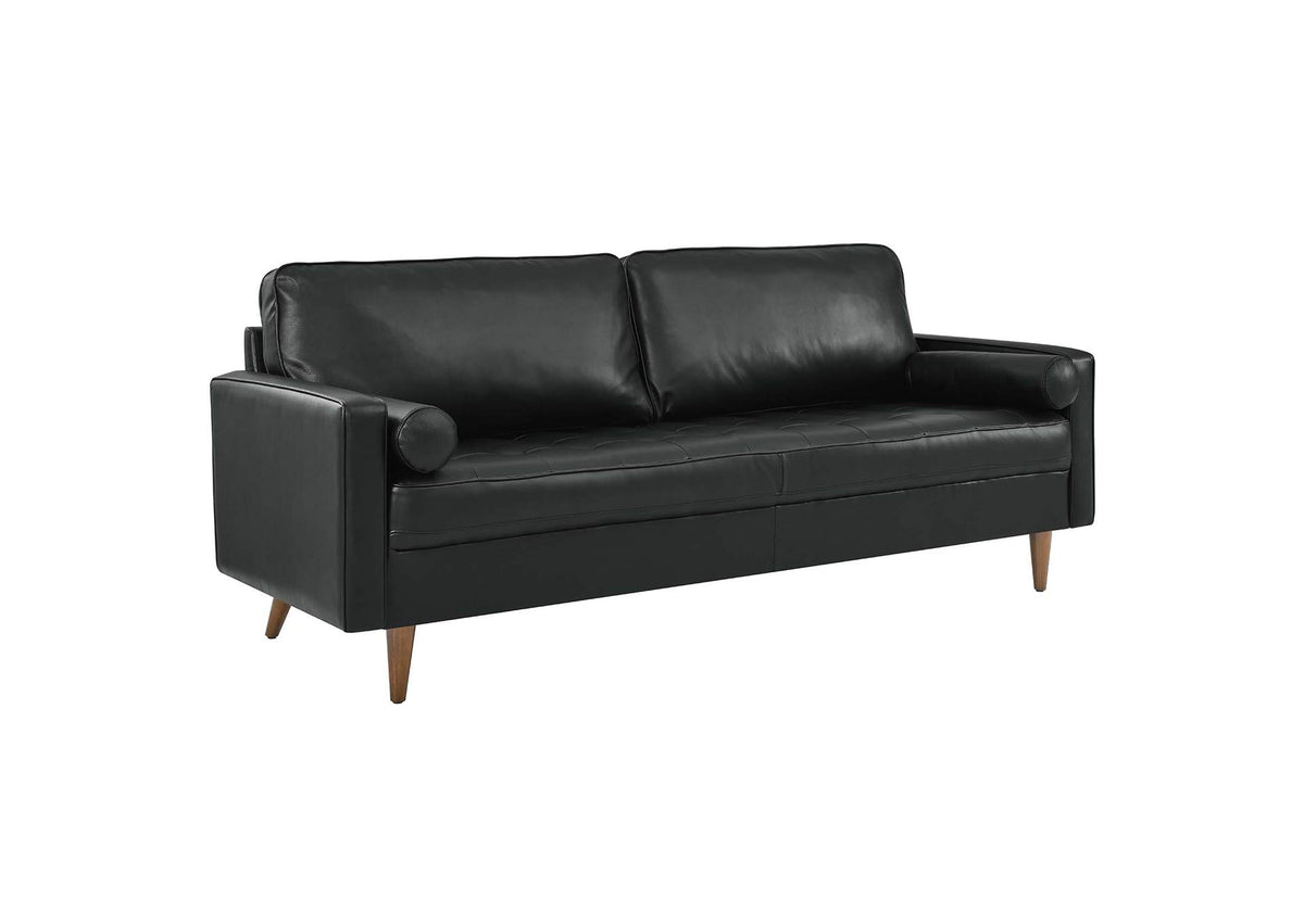EEI-4634-BLK Valour 81" Leather Sofa By Modway