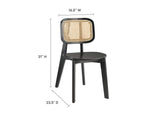 EEI-4645-BLK Habitat Wood Dining Side Chair By Modway
