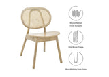 EEI-4649-GRY Malina Wood Dining Side Chair By Modway