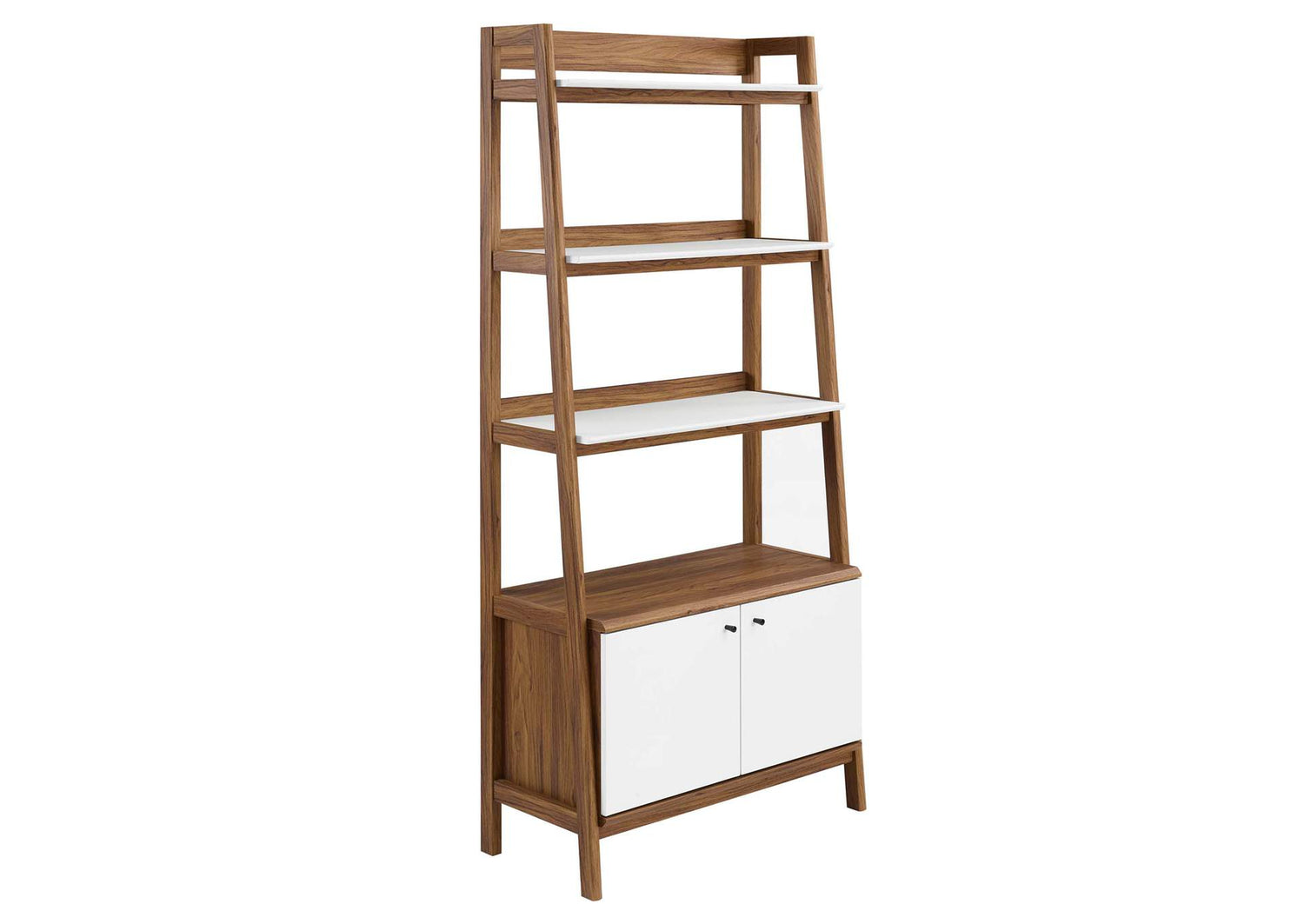 EEI-4656-WAL-WHI Bixby 33" Bookshelf By Modway
