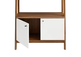 EEI-4656-WAL-WHI Bixby 33" Bookshelf By Modway