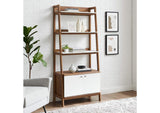 EEI-4656-WAL-WHI Bixby 33" Bookshelf By Modway